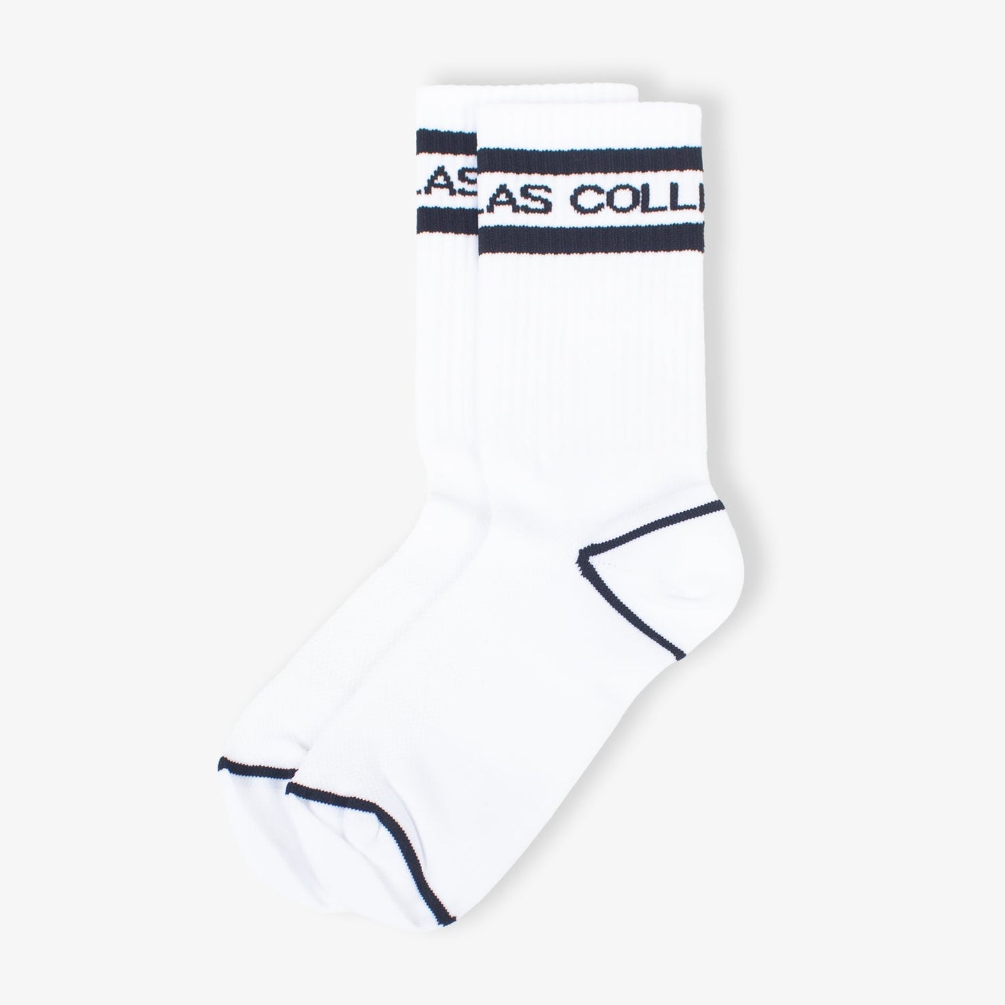 AC Striped Running Socks White
