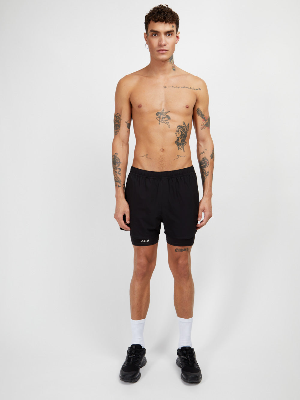 2-in-1 Shorts - Black