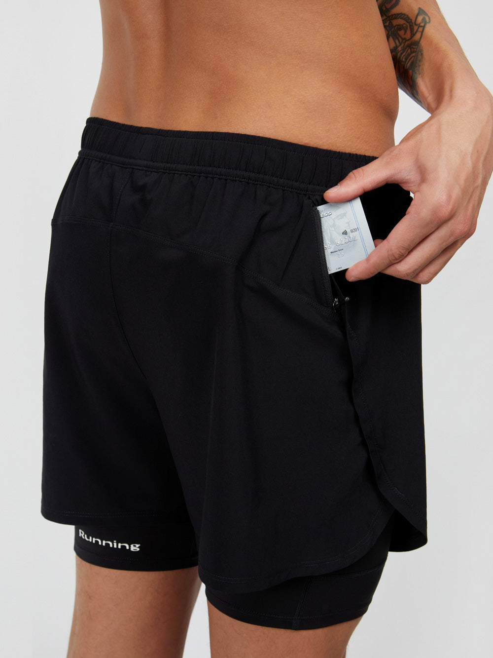 2-in-1 Shorts - Black